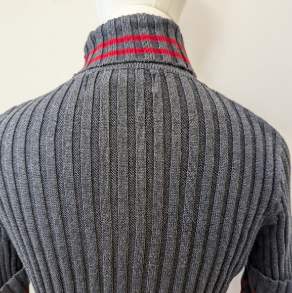 Vintage Abercrombie &Fitch Ribbed Turtleneck Sweater Y2K Preppy - Picture 9 of 11